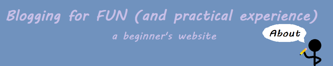 Blogging for FUN: About